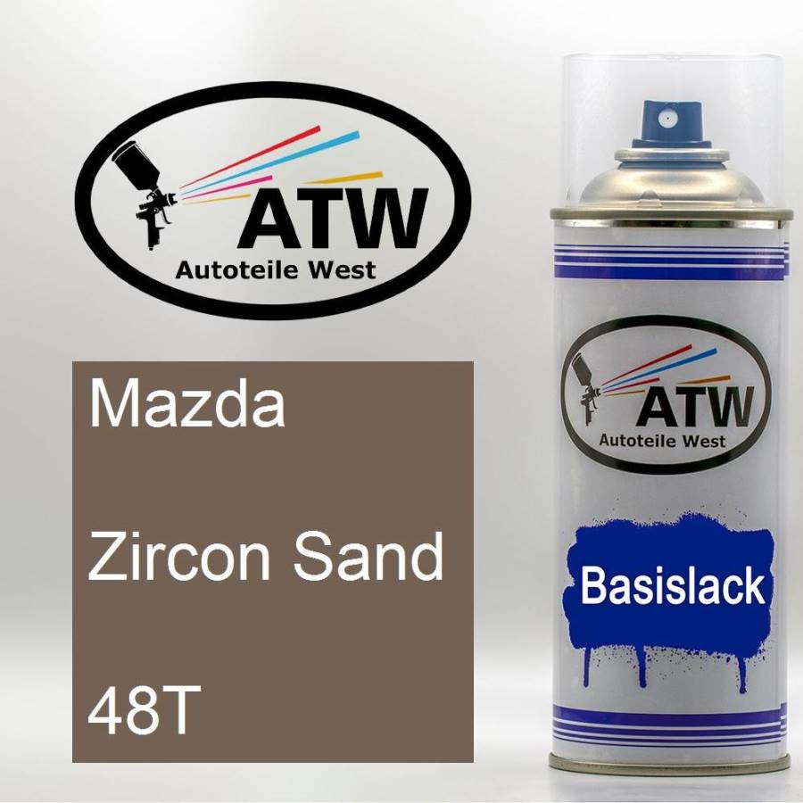 Mazda, Zircon Sand, 48T: 400ml Sprühdose, von ATW Autoteile West.